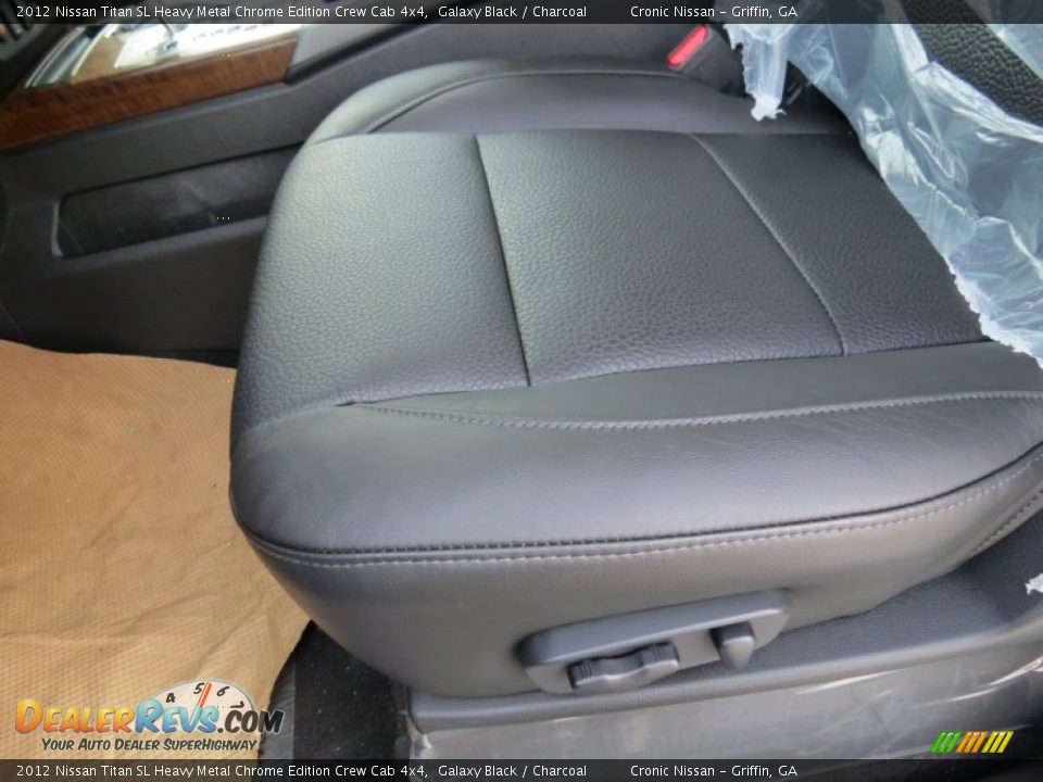 Front Seat of 2012 Nissan Titan SL Heavy Metal Chrome Edition Crew Cab 4x4 Photo #11