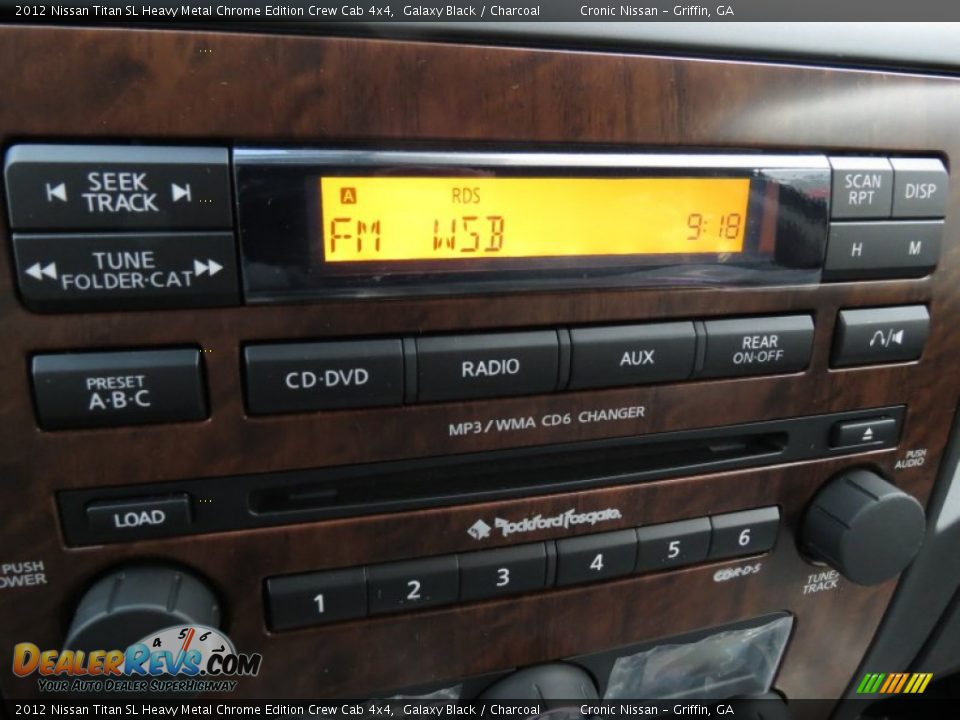 Audio System of 2012 Nissan Titan SL Heavy Metal Chrome Edition Crew Cab 4x4 Photo #17