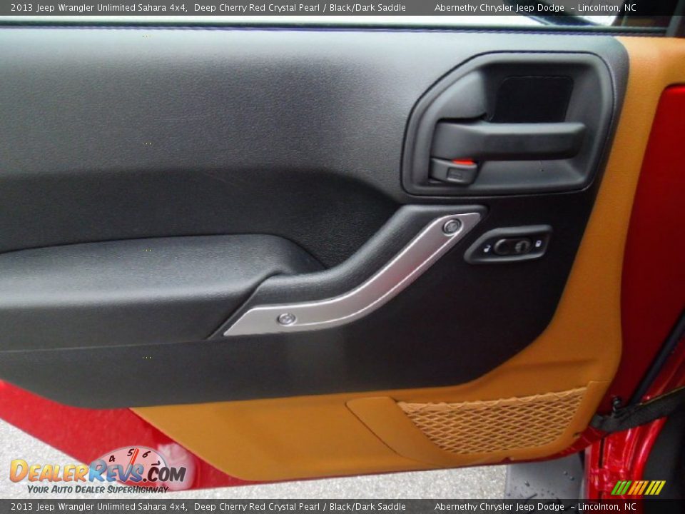 2013 Jeep Wrangler Unlimited Sahara 4x4 Deep Cherry Red Crystal Pearl / Black/Dark Saddle Photo #11