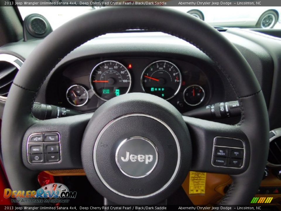 2013 Jeep Wrangler Unlimited Sahara 4x4 Deep Cherry Red Crystal Pearl / Black/Dark Saddle Photo #16