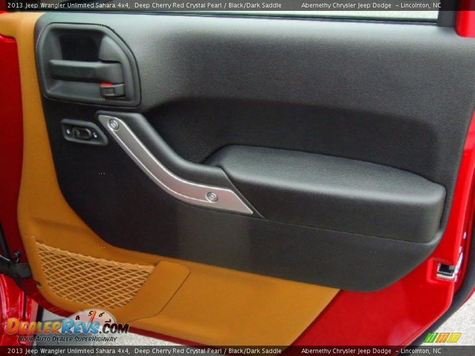 2013 Jeep Wrangler Unlimited Sahara 4x4 Deep Cherry Red Crystal Pearl / Black/Dark Saddle Photo #25