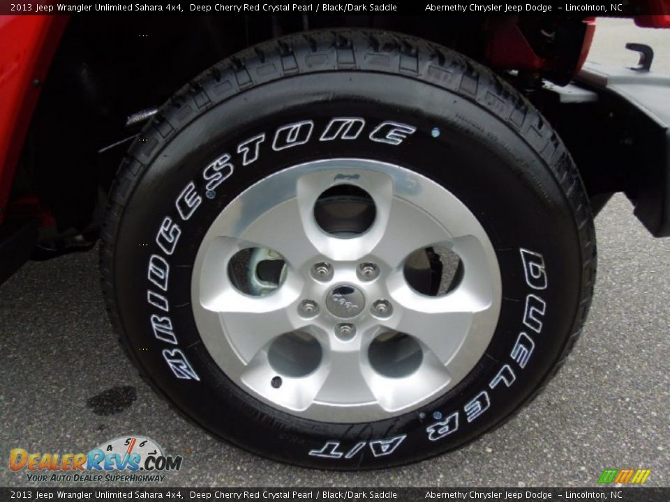 2013 Jeep Wrangler Unlimited Sahara 4x4 Deep Cherry Red Crystal Pearl / Black/Dark Saddle Photo #26