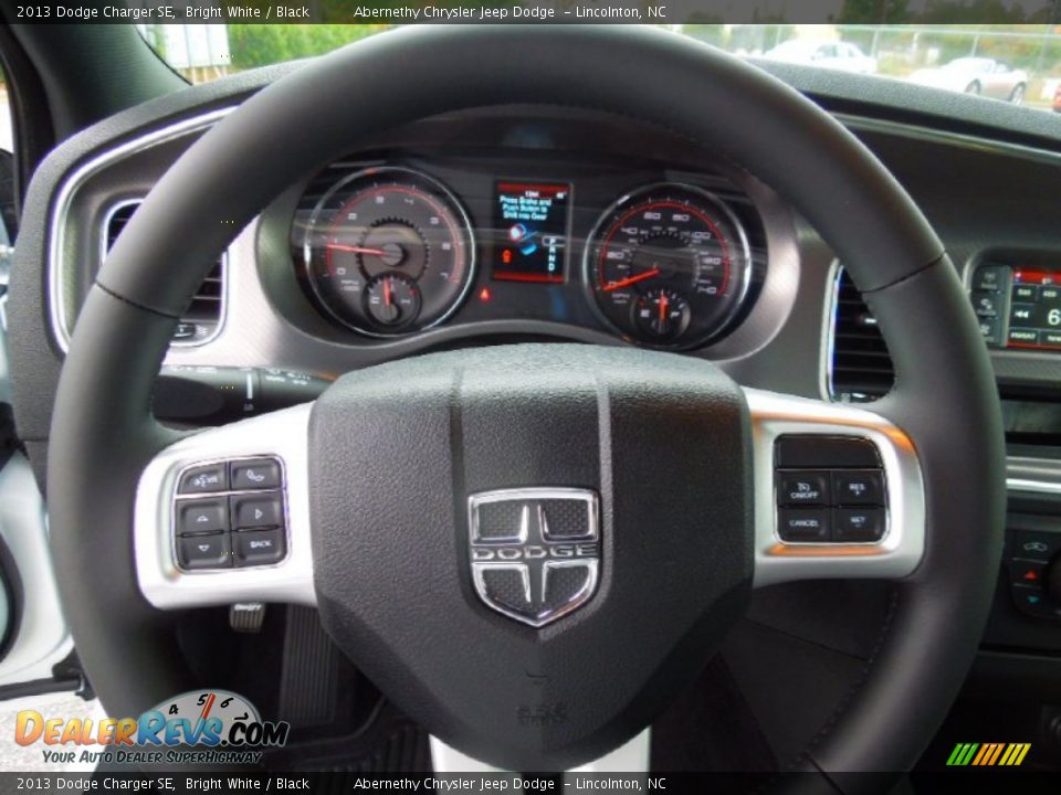 2013 Dodge Charger SE Bright White / Black Photo #15