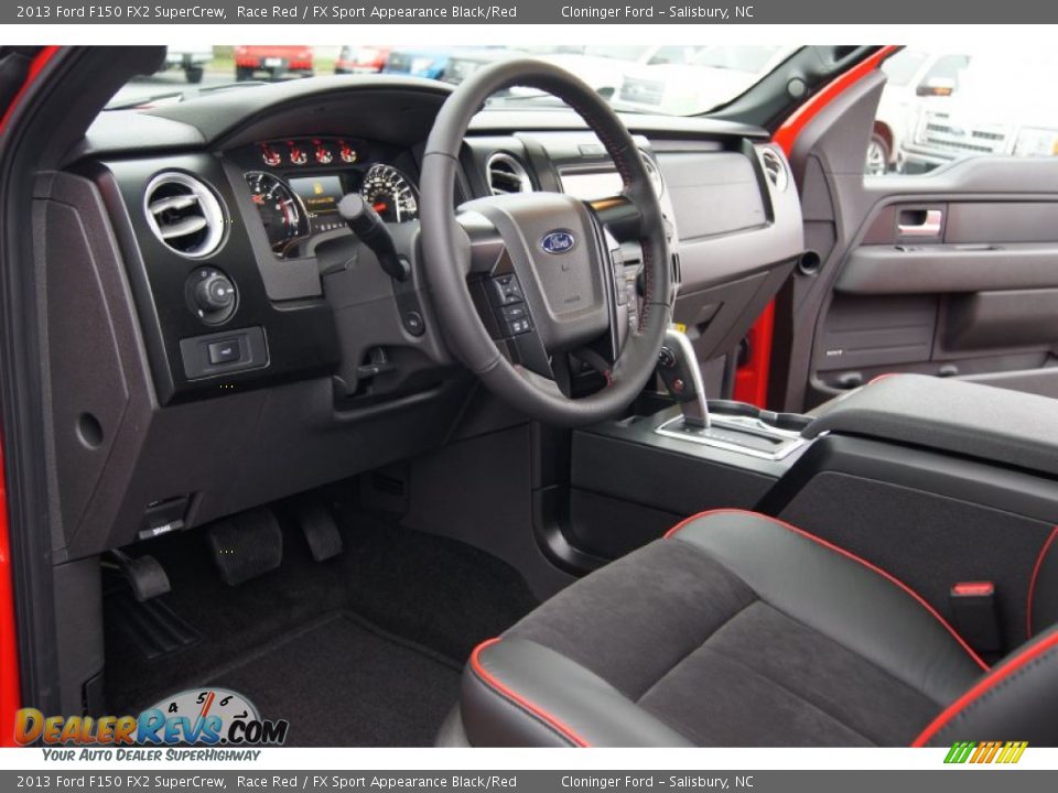 FX Sport Appearance Black/Red Interior - 2013 Ford F150 FX2 SuperCrew Photo #11