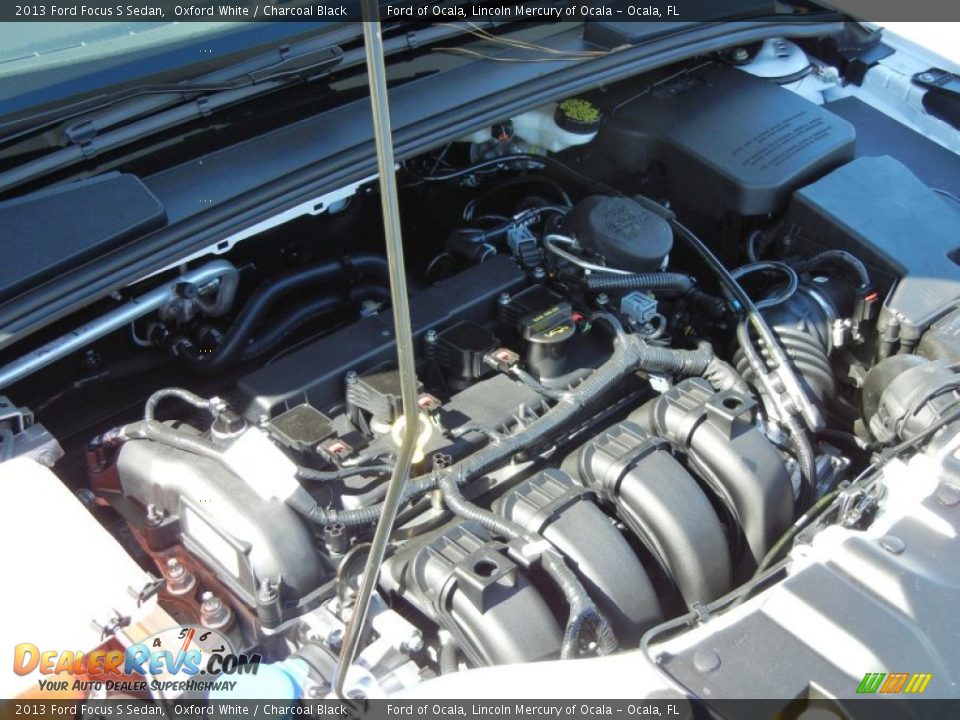 2013 Ford Focus S Sedan Oxford White / Charcoal Black Photo #12