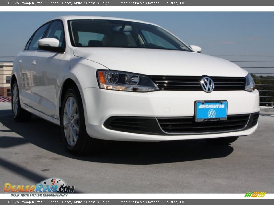 2013 Volkswagen Jetta SE Sedan Candy White / Cornsilk Beige Photo #1