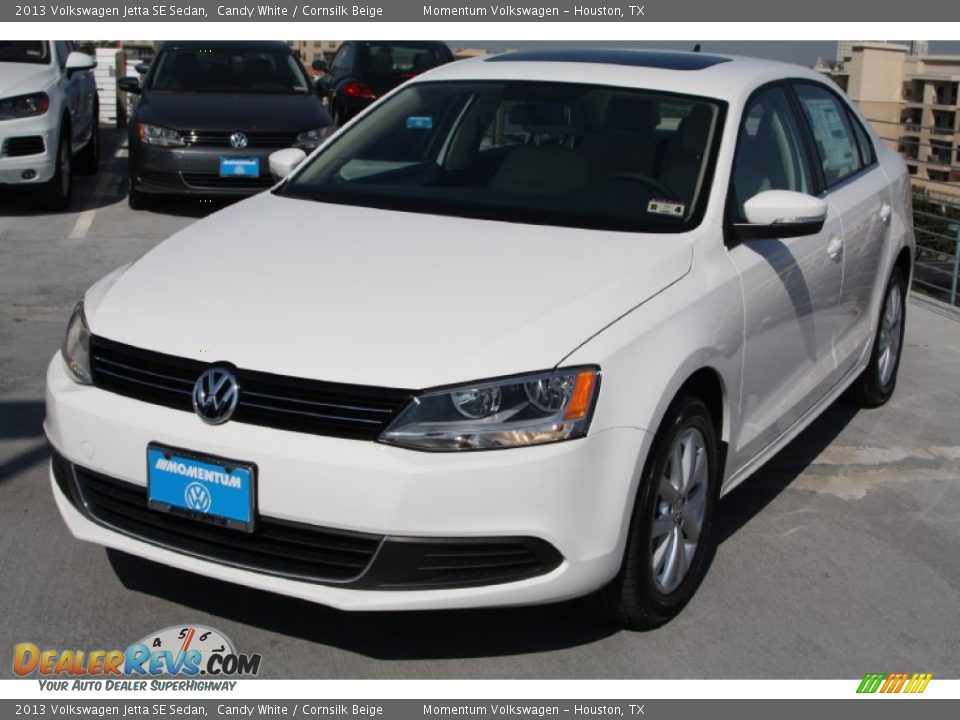 2013 Volkswagen Jetta SE Sedan Candy White / Cornsilk Beige Photo #3