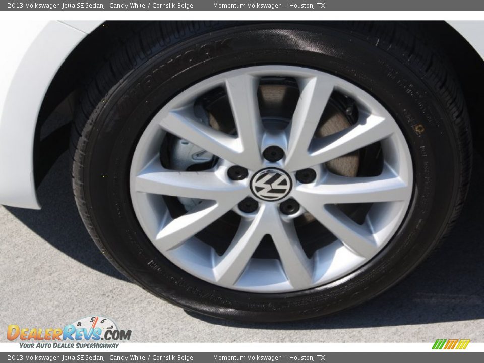 2013 Volkswagen Jetta SE Sedan Candy White / Cornsilk Beige Photo #4