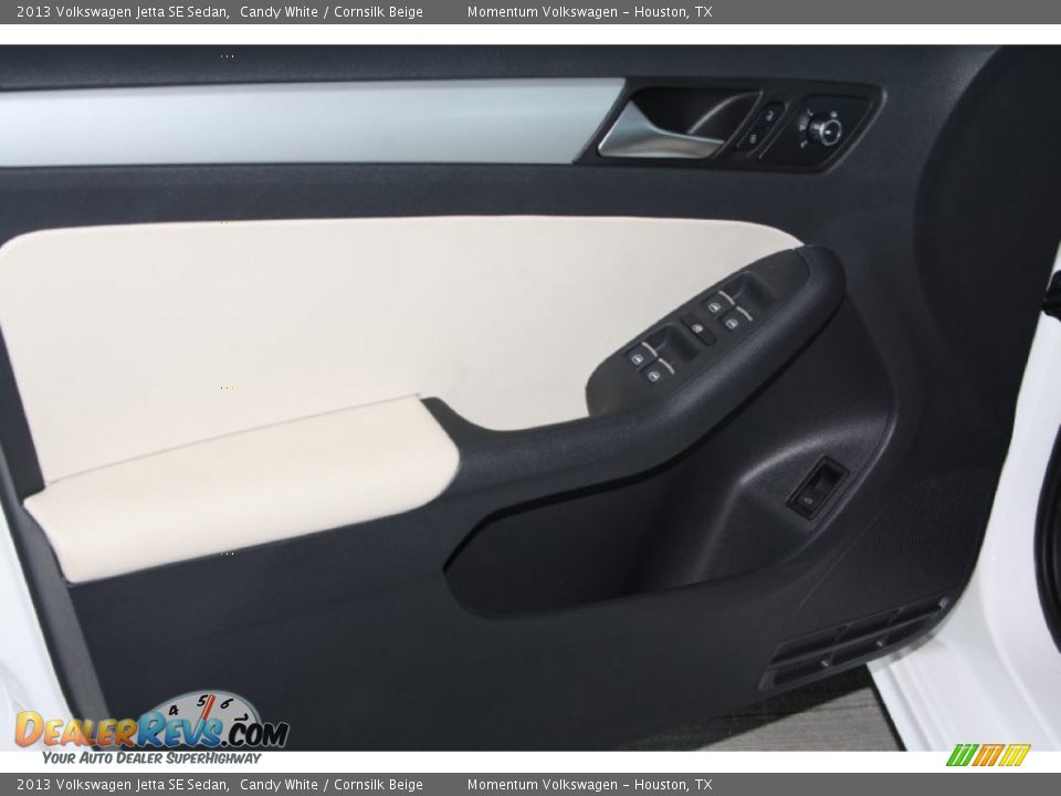 2013 Volkswagen Jetta SE Sedan Candy White / Cornsilk Beige Photo #6