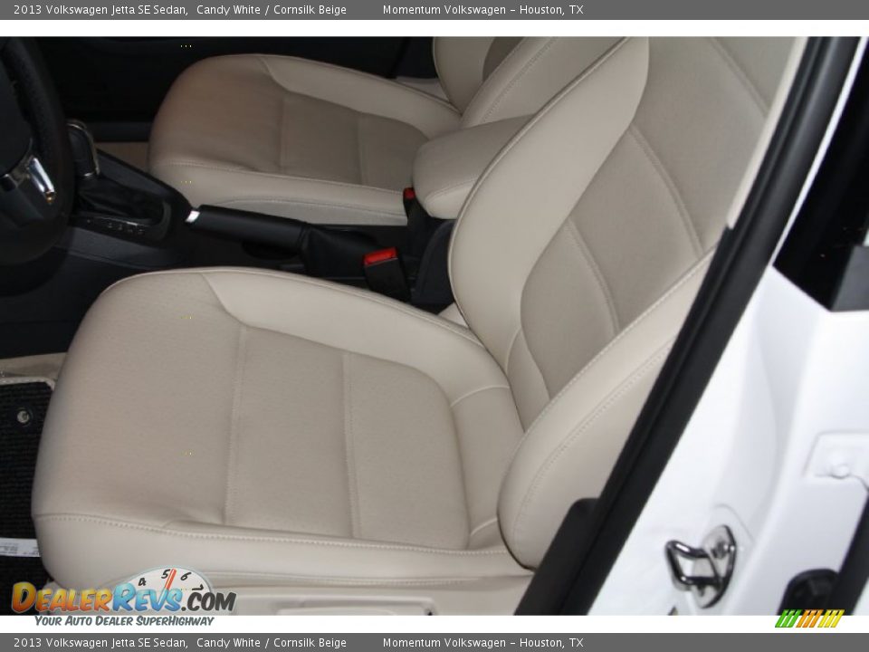 2013 Volkswagen Jetta SE Sedan Candy White / Cornsilk Beige Photo #8