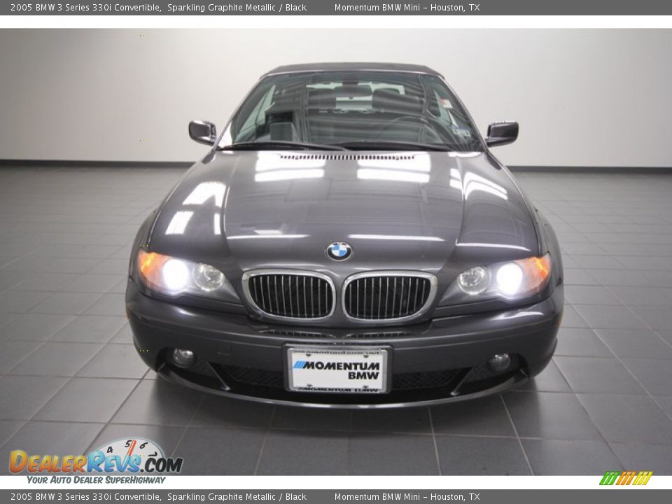2005 BMW 3 Series 330i Convertible Sparkling Graphite Metallic / Black Photo #6