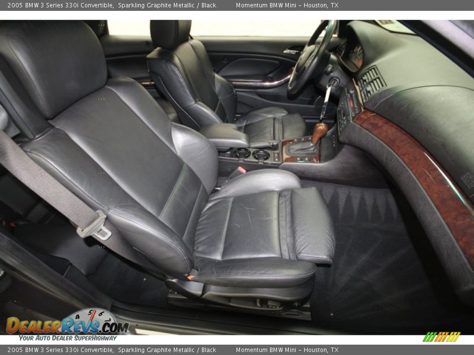 2005 BMW 3 Series 330i Convertible Sparkling Graphite Metallic / Black Photo #31
