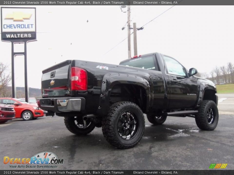 2013 Chevrolet Silverado 1500 Work Truck Regular Cab 4x4 Black / Dark Titanium Photo #2