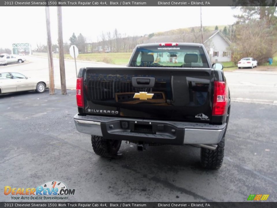 2013 Chevrolet Silverado 1500 Work Truck Regular Cab 4x4 Black / Dark Titanium Photo #3