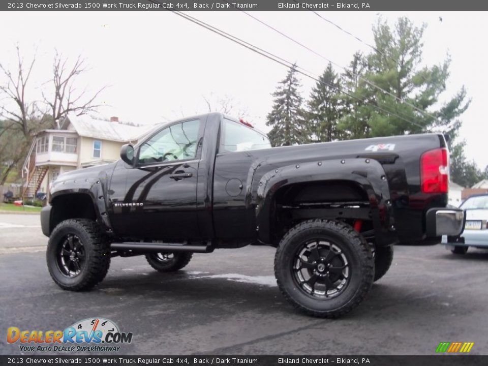 Black 2013 Chevrolet Silverado 1500 Work Truck Regular Cab 4x4 Photo #4