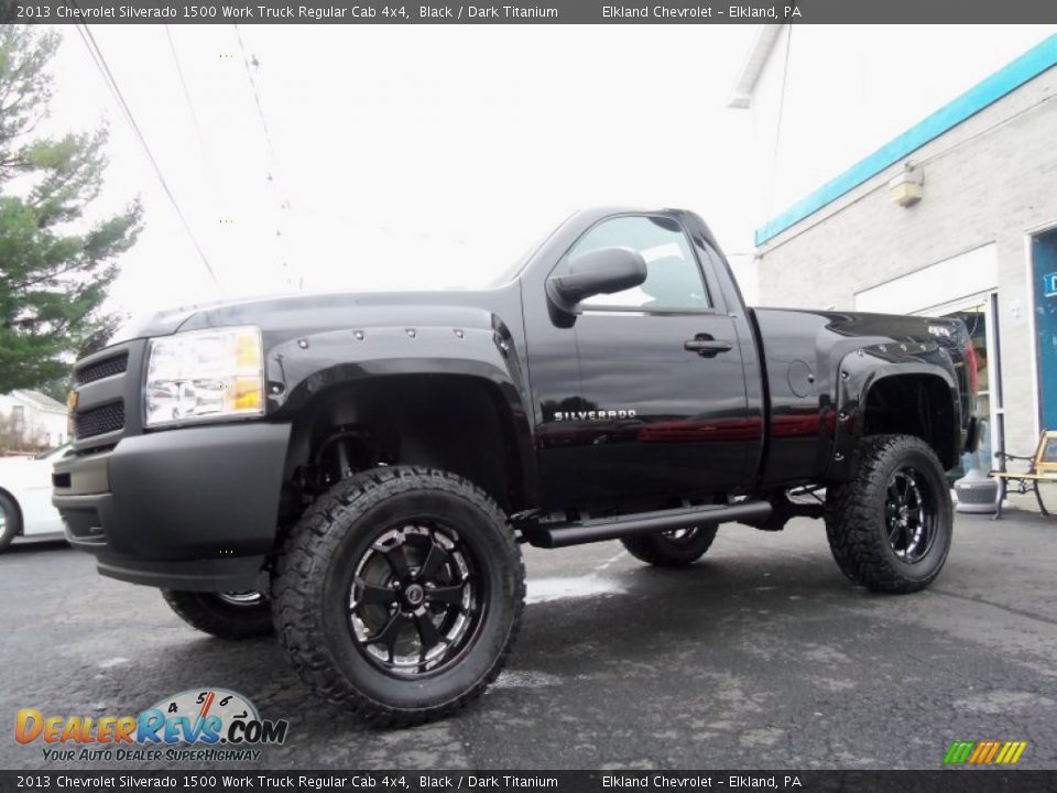 2013 Chevrolet Silverado 1500 Work Truck Regular Cab 4x4 Black / Dark Titanium Photo #5