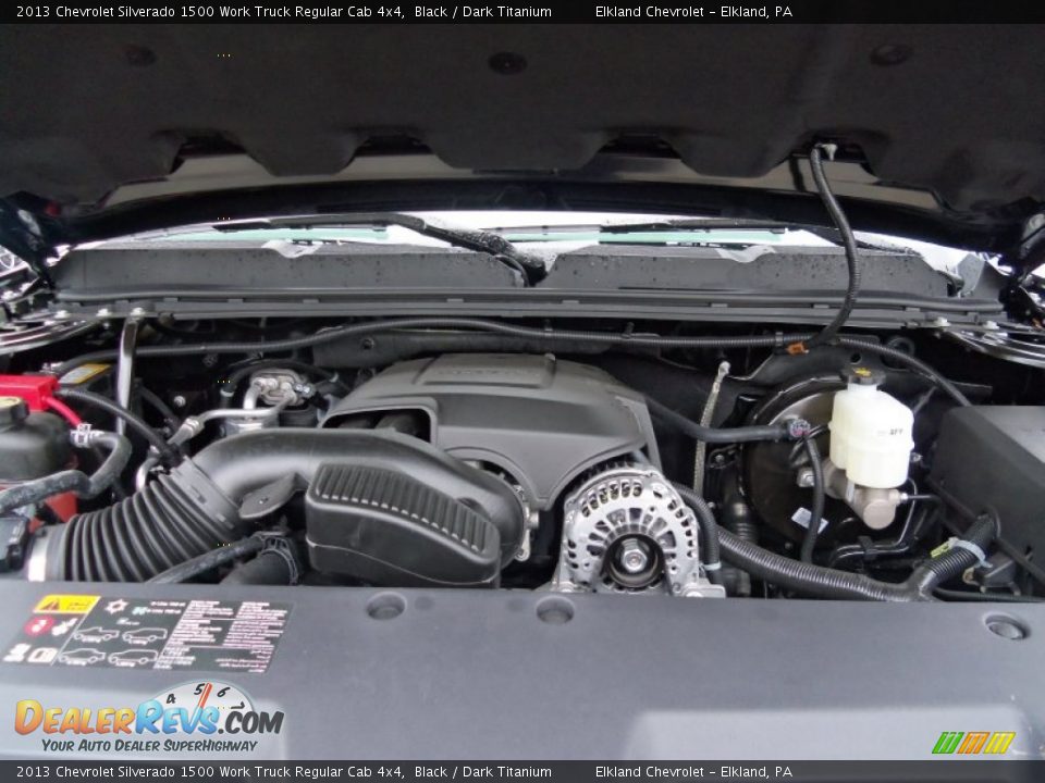 2013 Chevrolet Silverado 1500 Work Truck Regular Cab 4x4 Black / Dark Titanium Photo #12