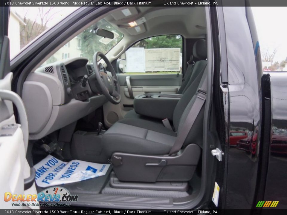 2013 Chevrolet Silverado 1500 Work Truck Regular Cab 4x4 Black / Dark Titanium Photo #14