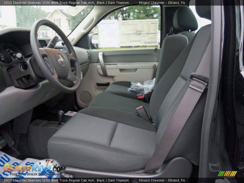 Front Seat of 2013 Chevrolet Silverado 1500 Work Truck Regular Cab 4x4 Photo #15