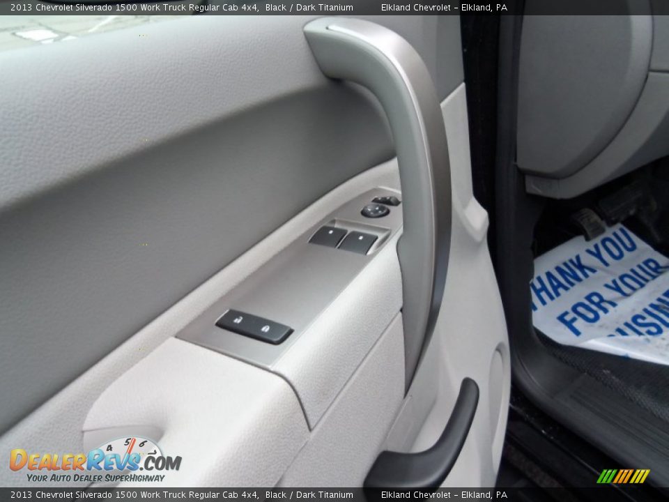 2013 Chevrolet Silverado 1500 Work Truck Regular Cab 4x4 Black / Dark Titanium Photo #16