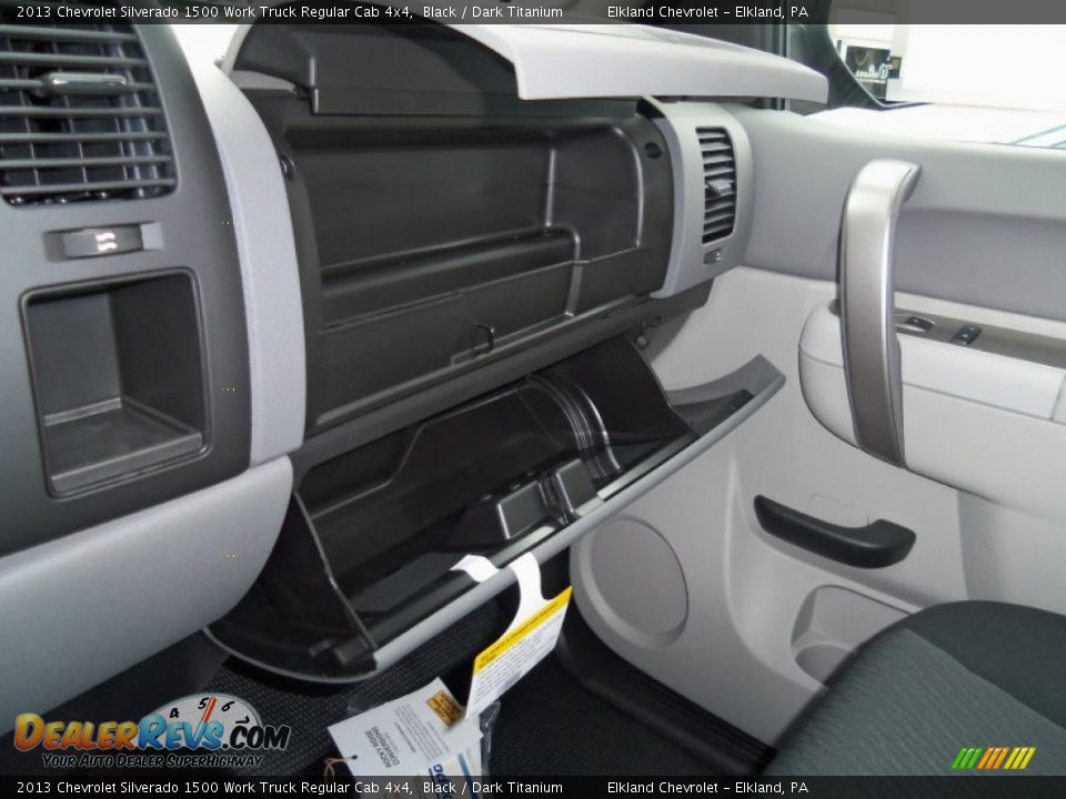 2013 Chevrolet Silverado 1500 Work Truck Regular Cab 4x4 Black / Dark Titanium Photo #25