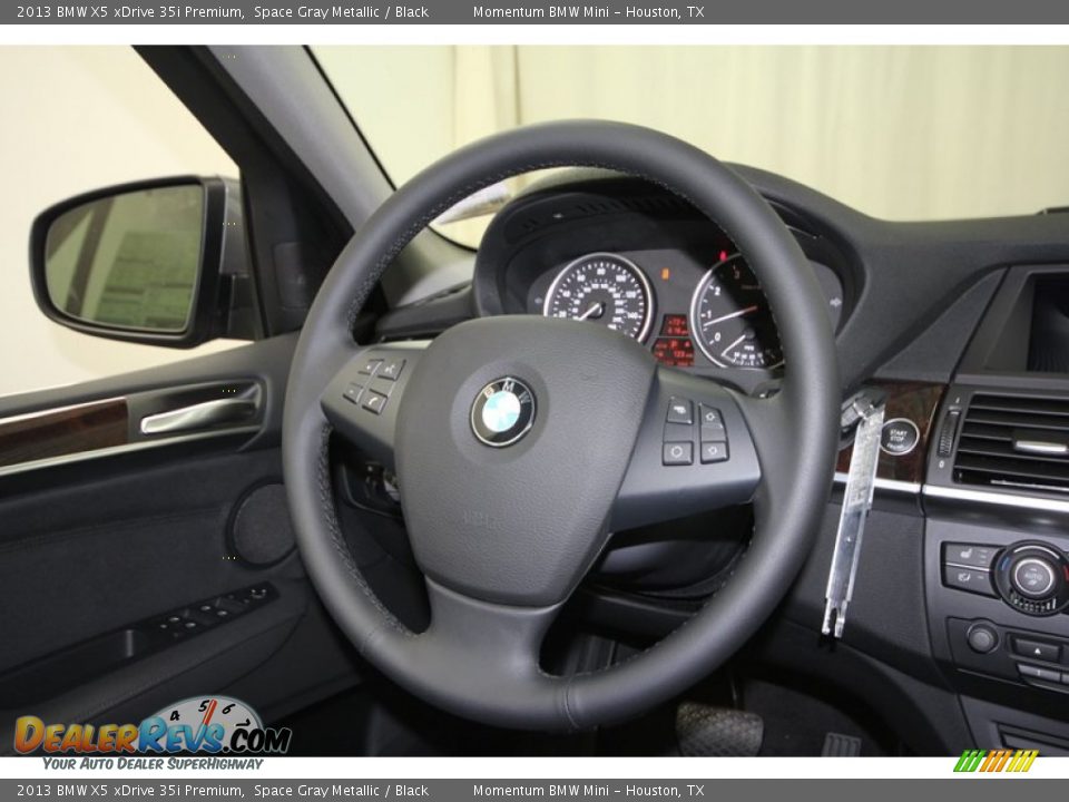 2013 BMW X5 xDrive 35i Premium Steering Wheel Photo #26