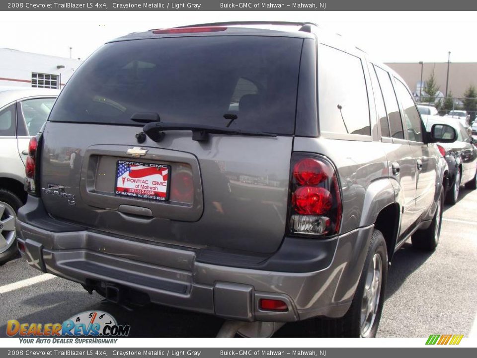 2008 Chevrolet TrailBlazer LS 4x4 Graystone Metallic / Light Gray Photo #4