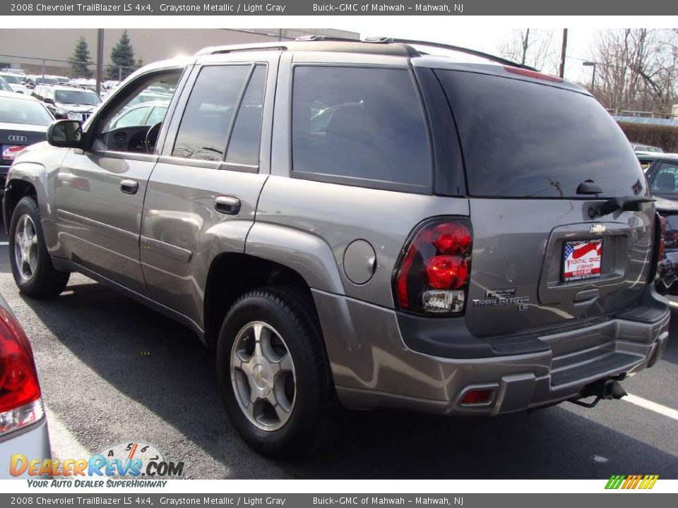 2008 Chevrolet TrailBlazer LS 4x4 Graystone Metallic / Light Gray Photo #7