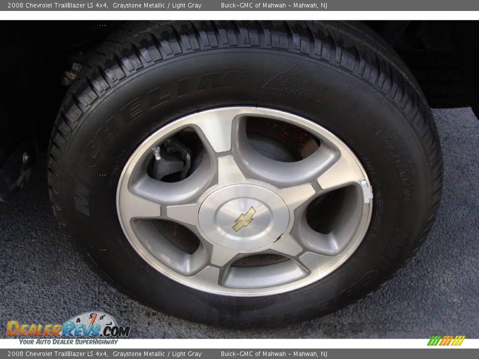2008 Chevrolet TrailBlazer LS 4x4 Graystone Metallic / Light Gray Photo #8