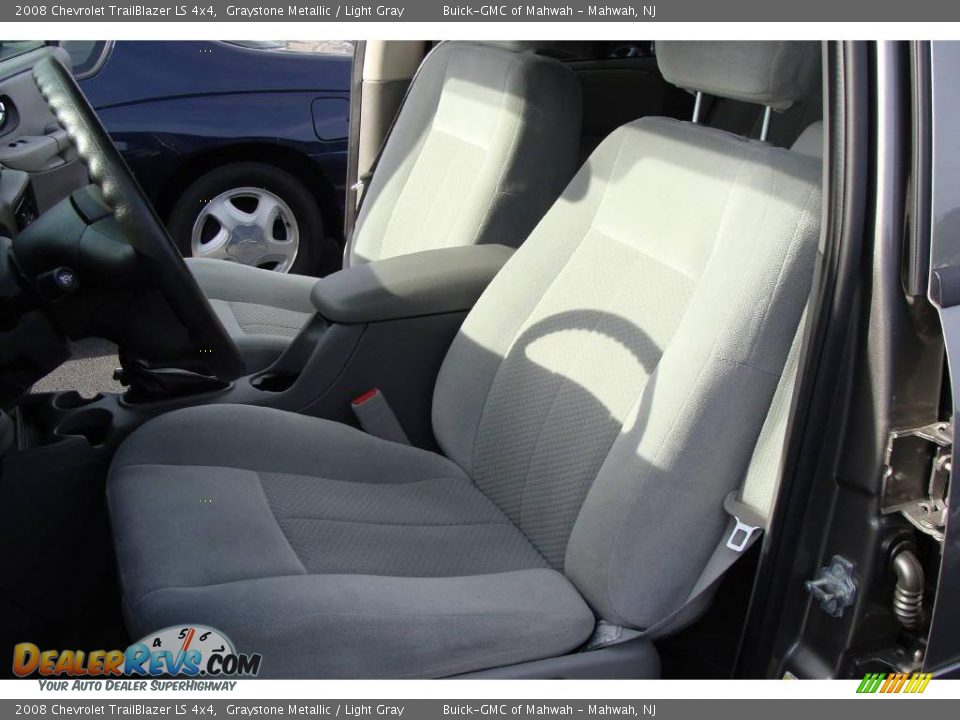 2008 Chevrolet TrailBlazer LS 4x4 Graystone Metallic / Light Gray Photo #14