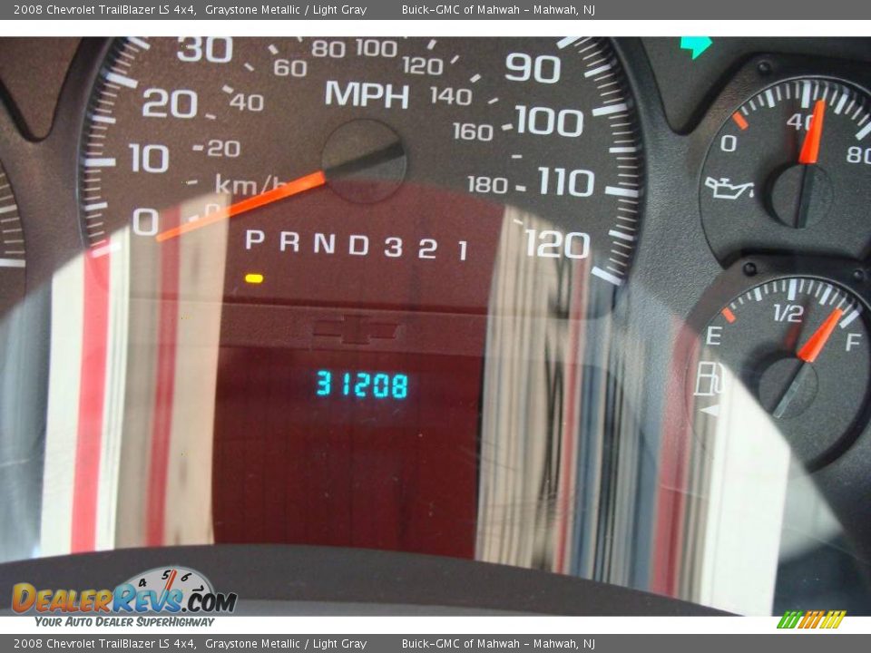 2008 Chevrolet TrailBlazer LS 4x4 Graystone Metallic / Light Gray Photo #22