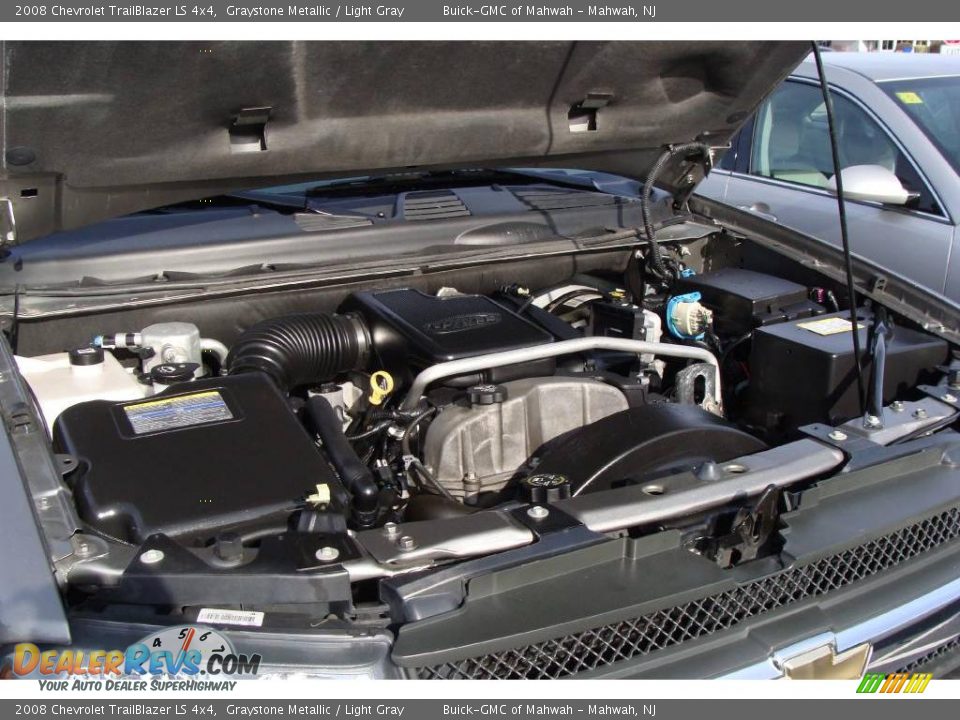 2008 Chevrolet TrailBlazer LS 4x4 Graystone Metallic / Light Gray Photo #25