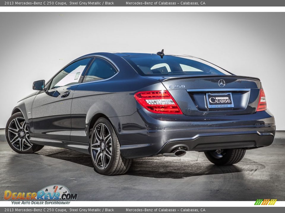 2013 Mercedes-Benz C 250 Coupe Steel Grey Metallic / Black Photo #2