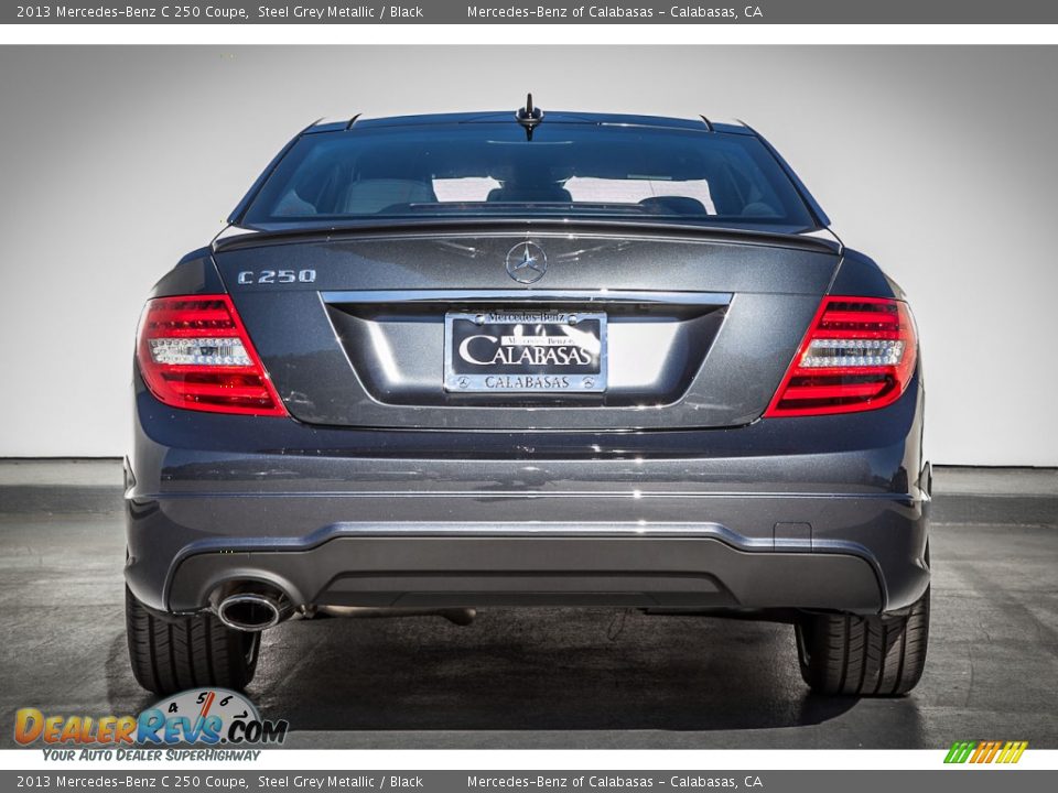 2013 Mercedes-Benz C 250 Coupe Steel Grey Metallic / Black Photo #3