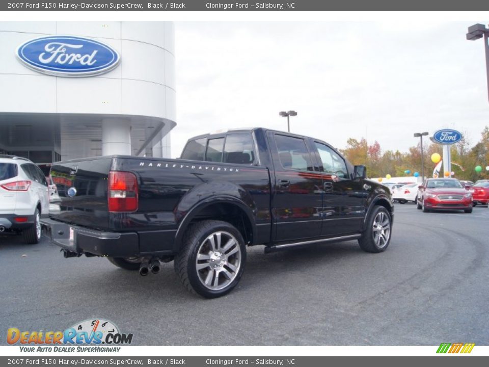 2007 Ford F150 Harley-Davidson SuperCrew Black / Black Photo #3