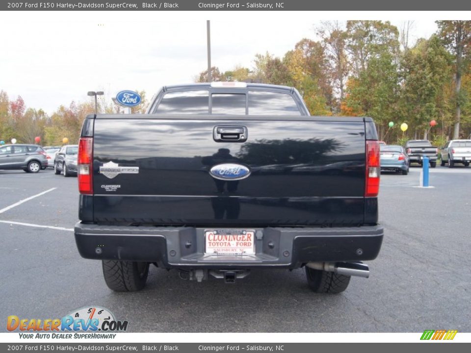 2007 Ford F150 Harley-Davidson SuperCrew Black / Black Photo #4