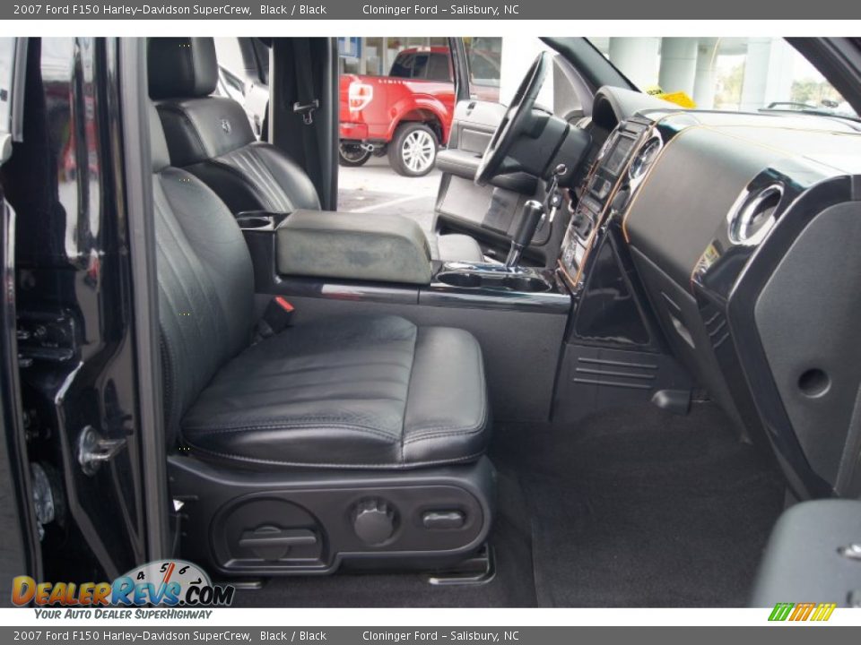 2007 Ford F150 Harley-Davidson SuperCrew Black / Black Photo #14