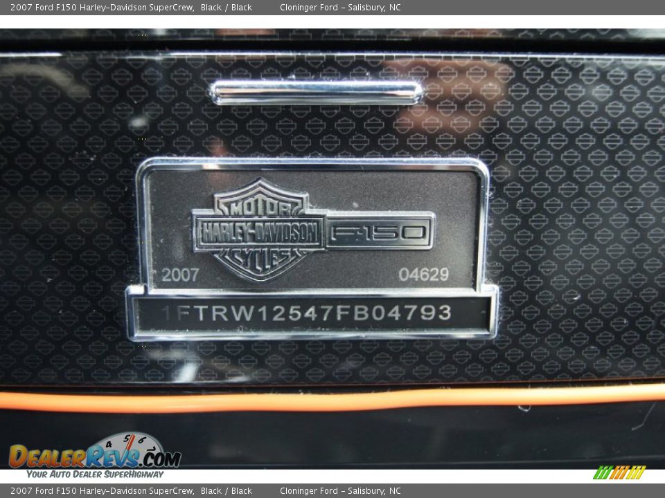 Info Tag of 2007 Ford F150 Harley-Davidson SuperCrew Photo #36