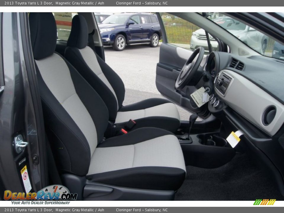 2013 Toyota Yaris L 3 Door Magnetic Gray Metallic / Ash Photo #13