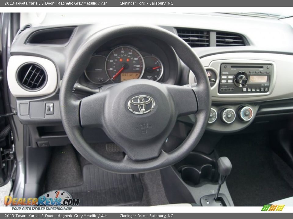 2013 Toyota Yaris L 3 Door Magnetic Gray Metallic / Ash Photo #18
