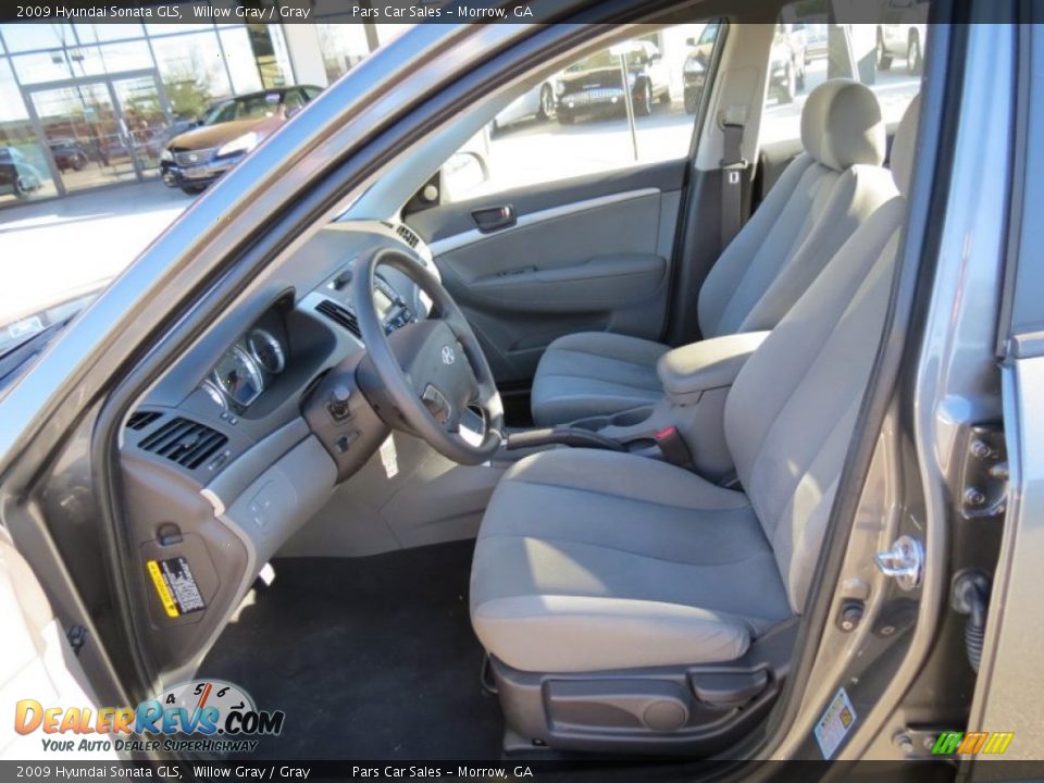 Front Seat of 2009 Hyundai Sonata GLS Photo #6