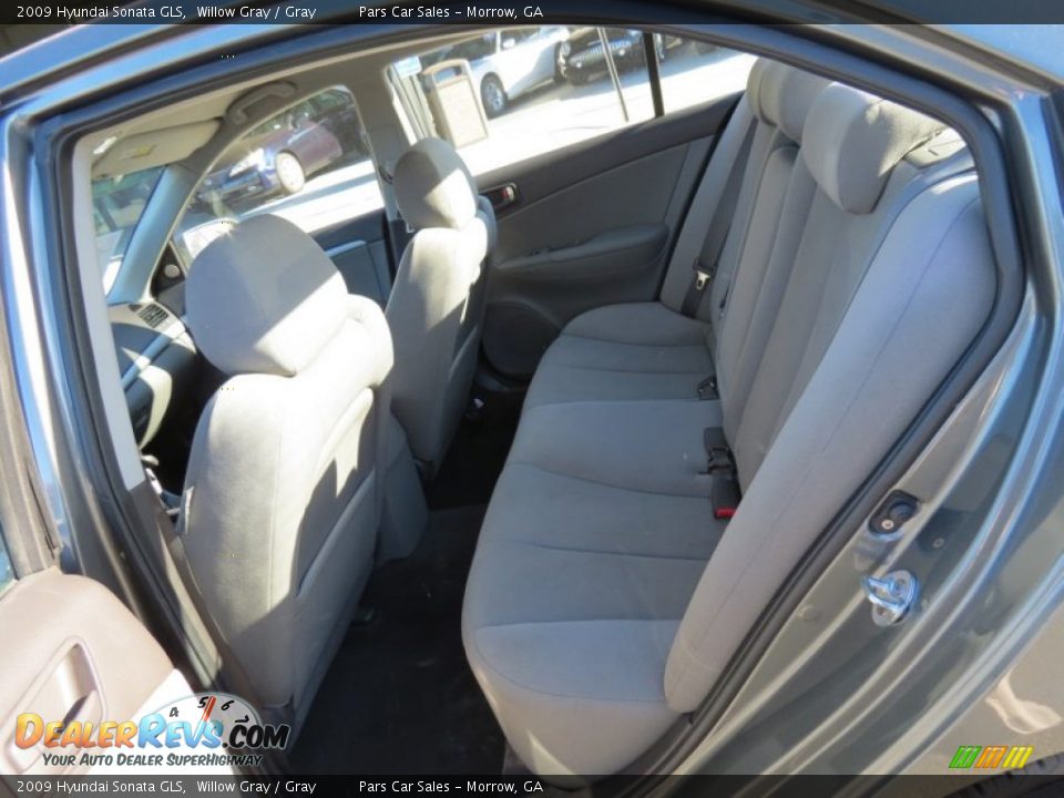 Rear Seat of 2009 Hyundai Sonata GLS Photo #8