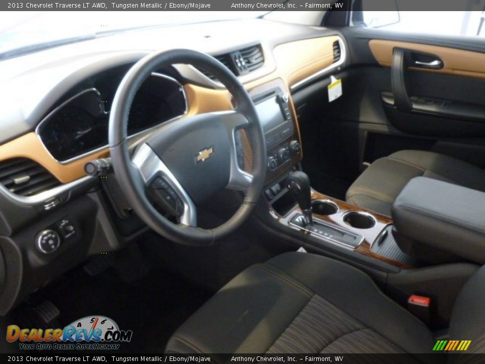 Ebony/Mojave Interior - 2013 Chevrolet Traverse LT AWD Photo #16