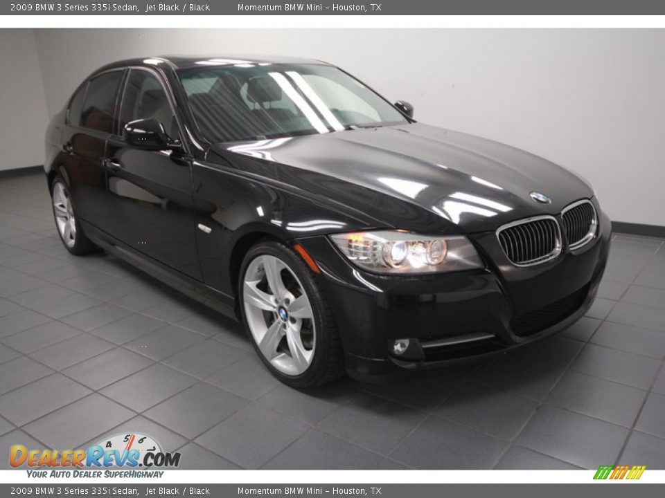 2009 BMW 3 Series 335i Sedan Jet Black / Black Photo #1