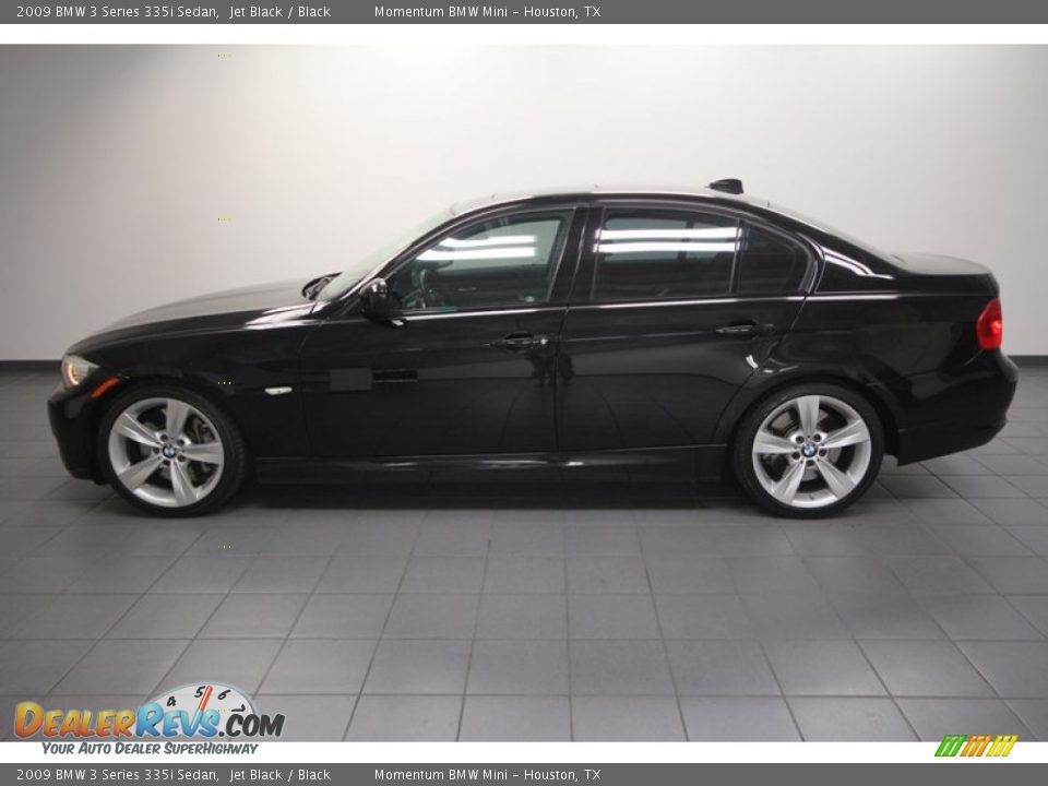2009 BMW 3 Series 335i Sedan Jet Black / Black Photo #2