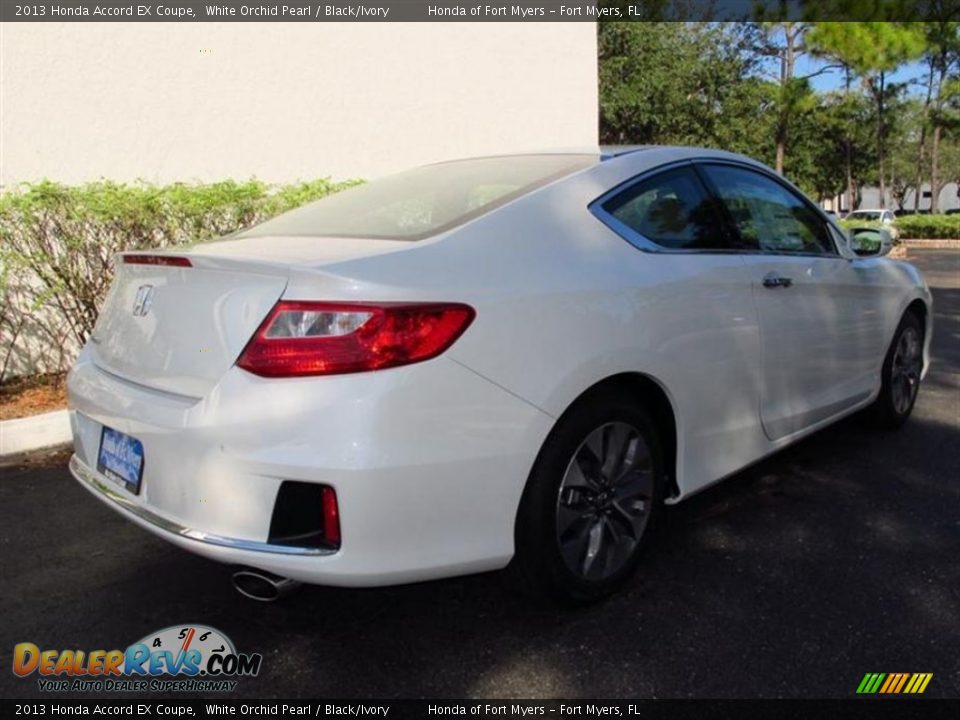 2013 Honda Accord EX Coupe White Orchid Pearl / Black/Ivory Photo #3