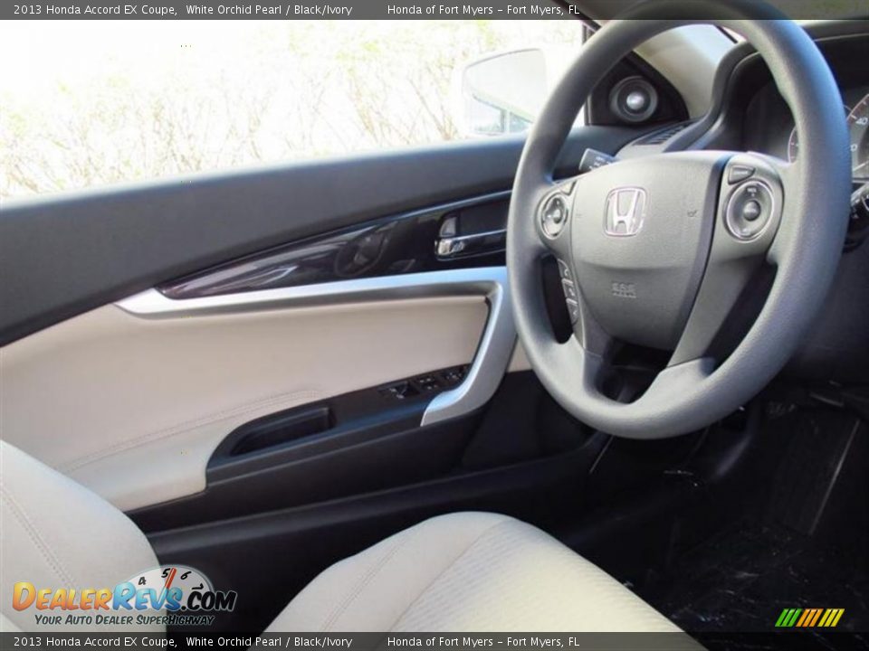 2013 Honda Accord EX Coupe White Orchid Pearl / Black/Ivory Photo #5