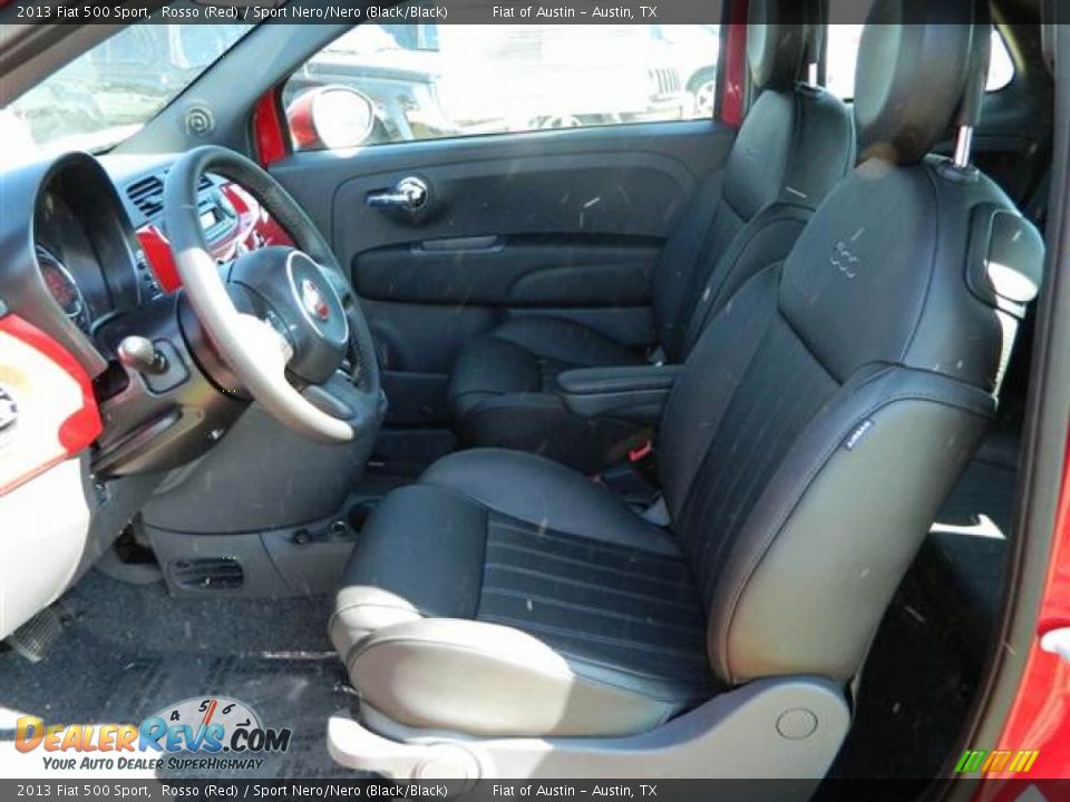Front Seat of 2013 Fiat 500 Sport Photo #7