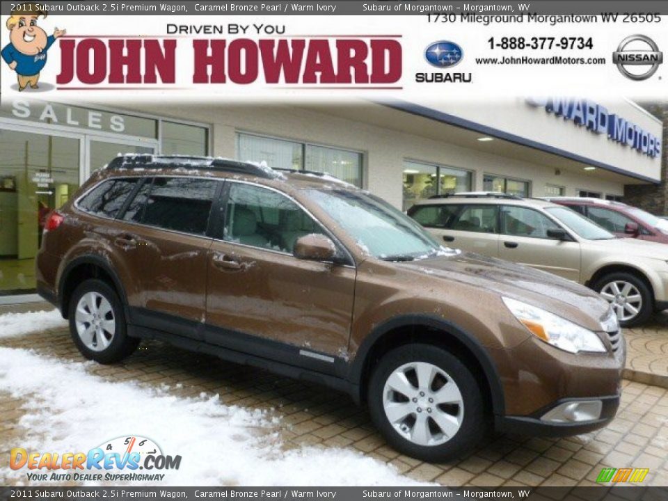 2011 Subaru Outback 2.5i Premium Wagon Caramel Bronze Pearl / Warm Ivory Photo #1