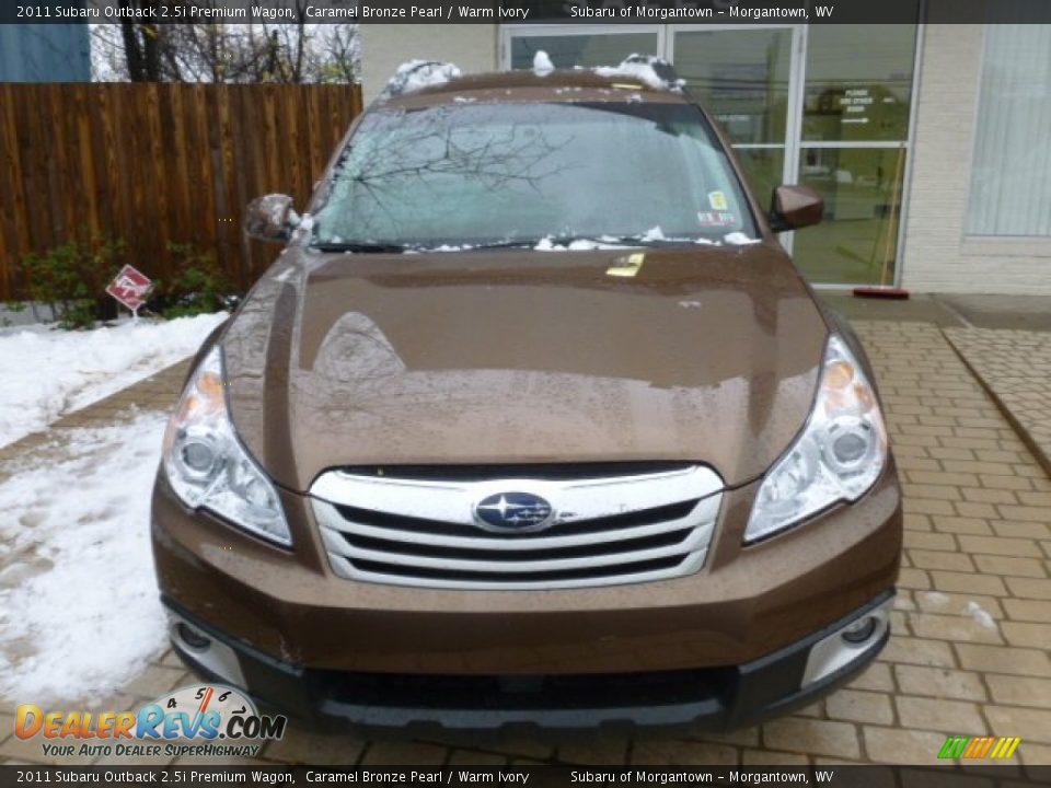 2011 Subaru Outback 2.5i Premium Wagon Caramel Bronze Pearl / Warm Ivory Photo #2
